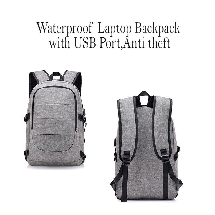 Waterproof Laptop Backpack with USB Port, Anti-theft_5