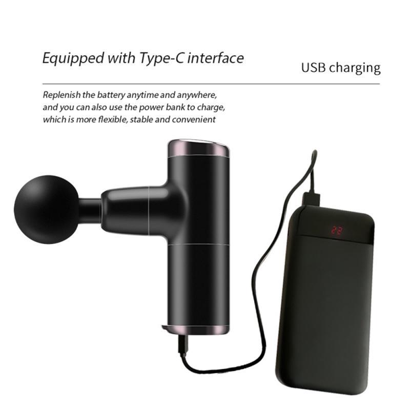 Mini Electric Massage Gun Deep Muscle Fascial Body Massager Gun Tissue Percussion Small Fitness Equipment Acid Relief Pain Relax_6