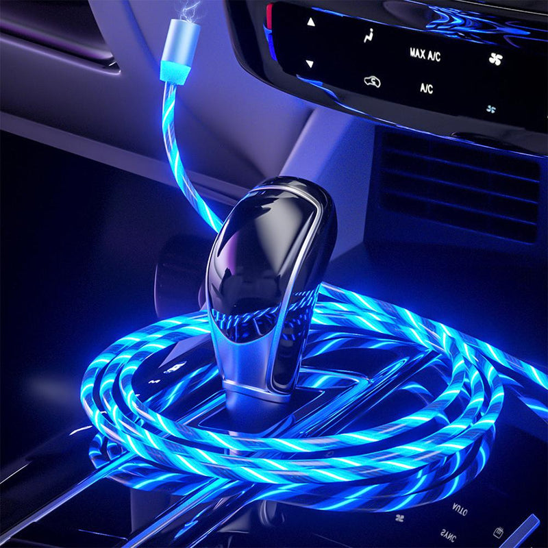 Fast Charging LED Magnetic USB Type C Cable for iPhone and Android_4