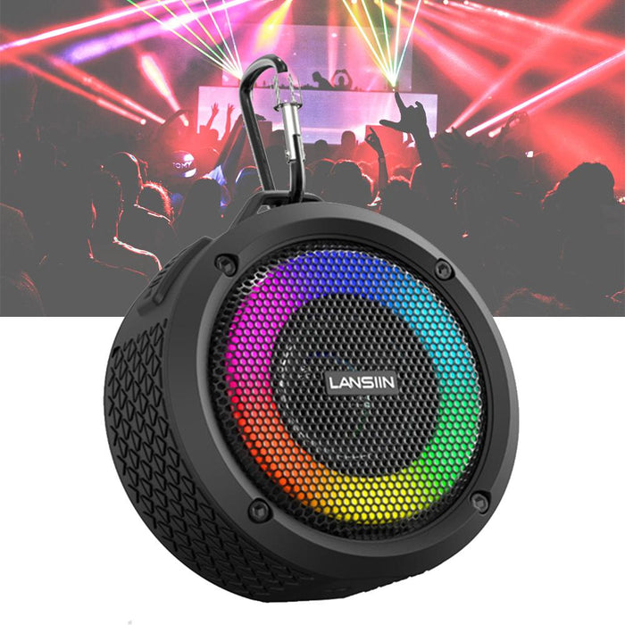 Waterproof Sea Floating Outdoor Sports Wireless Bluetooth Speaker with LED Lights_6
