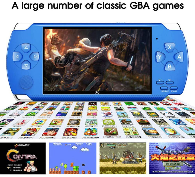 Overlord X6 Handheld Game Console psp64 bit 8GB Arcade NES Nostalgic SUP game_8