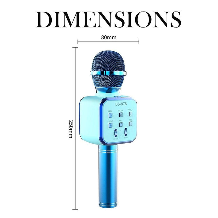 New DS 878 Wireless Bluetooth Microphone with Built-in HIFI Speaker For iPhone and Android_7