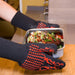 1 Pair 2 Hand 500 degrees High Temperature Resistant Food Oven Glove_7