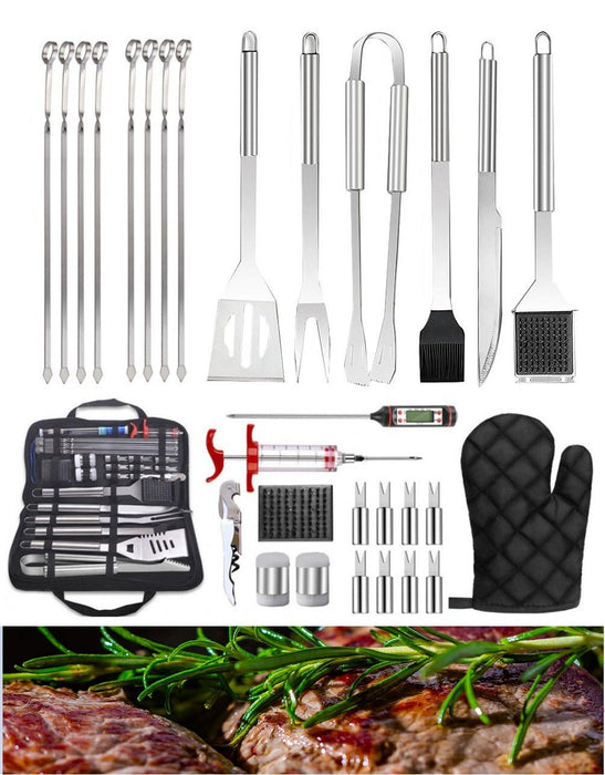 30Pcs Stainless Steel Barbecue Tool Set And Cooking Tools For Outdoor Camping Wefullfill