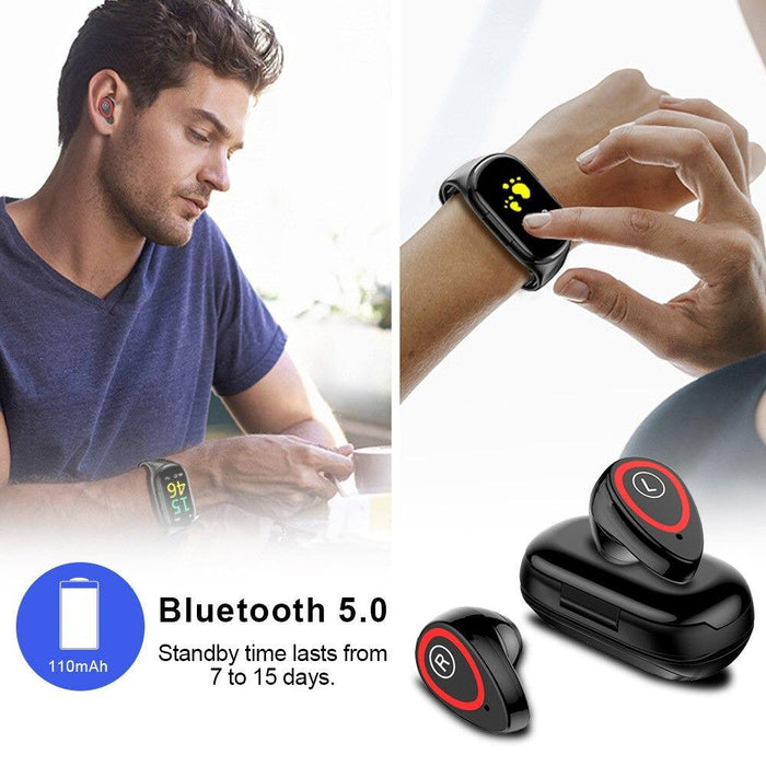 2-in-1 M1 Bluetooth Headset and Fitness Tracker Smart Bracelet_4