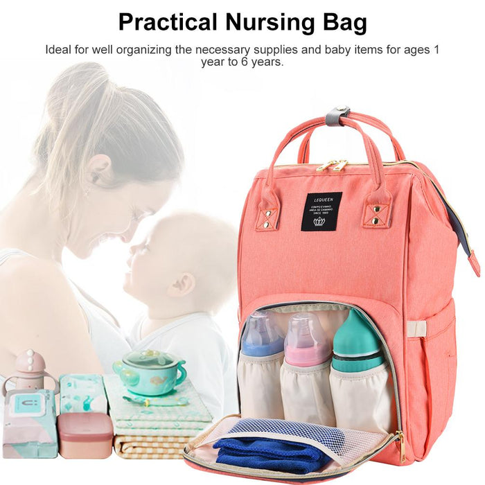 Large Capacity Nursing Nappy Backpack Handbag for Women and Travel_8