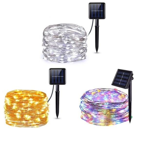 Waterproof Outdoor Solar LED Strip Mini String Lights 10M_7
