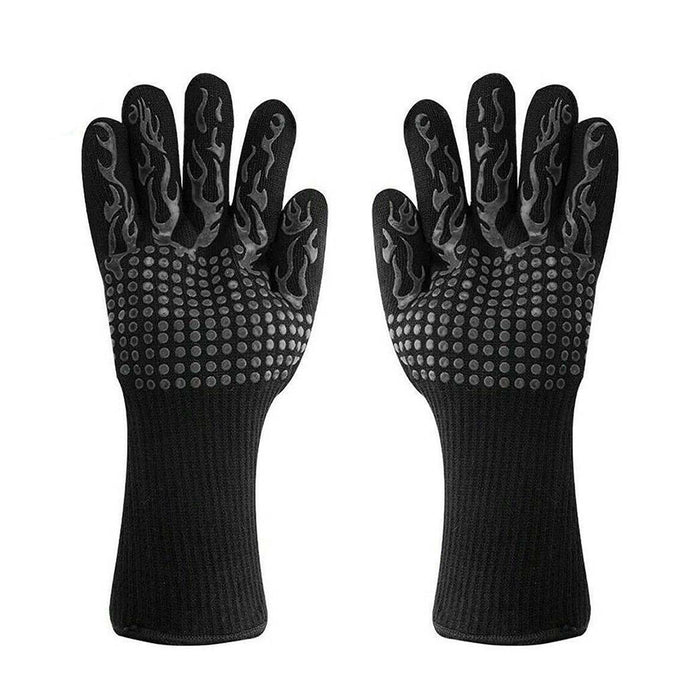 1 Pair 2 Hand 500 degrees High Temperature Resistant Food Oven Glove_4