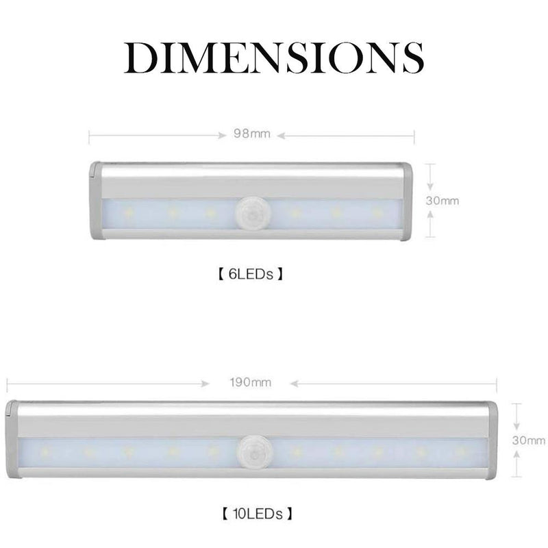 Smart Motion Sensor LED Night Light 6/10 LED Human Body Induction Detector for Home Bed Kitchen Cabinet Wardrobe Wall Lamp_8