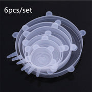 6 Pcs Reusable Universal Silicon Stretch Bowl Lids Kitchen Wrap Silicone Food Wrap Bowl Lid Kitchen Tools_7