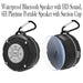 Waterproof Bluetooth Speaker with HD Sound, 6H Playtime Portable Speaker with Suction Cup, Built-in Microphone_15