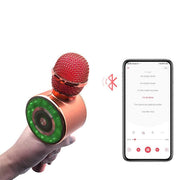 High Configuration Wireless Bluetooth Microphone with Large Speaker and LED Lights_3