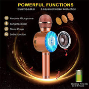 High Configuration Wireless Bluetooth Microphone with Large Speaker and LED Lights_13