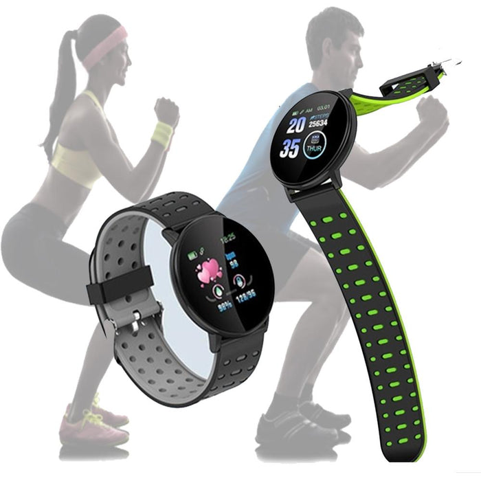 Bluetooth Smartwatch Blood Pressure Monitor Unisex Watch and Fitness Tracker for Android iOS_10