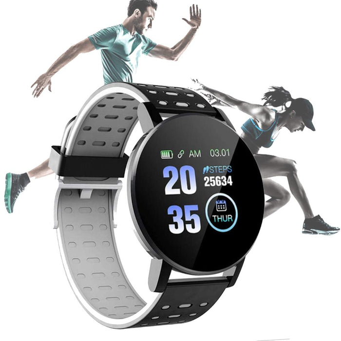 Bluetooth Smartwatch Blood Pressure Monitor Unisex Watch and Fitness Tracker for Android iOS_11