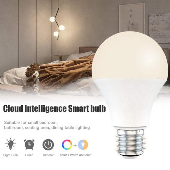 15W Wi-Fi Smart Bulb E27 LED RGB Bulb Works with Alexa / Google Home 85-265V RGB + White -Dimmable Timer Function Magic Bulb_8