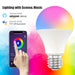 15W Wi-Fi Smart Bulb E27 LED RGB Bulb Works with Alexa / Google Home 85-265V RGB + White -Dimmable Timer Function Magic Bulb_6