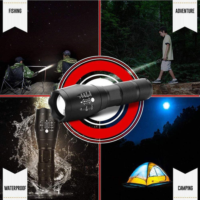 Waterproof Zoomable LED Ultra Bright Torch T6 Camping Light 5 Switch Fashion Bicycle Flash Light_9