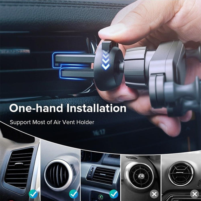 Non-Magnetic Gravity Mobile Phone Holder in Car Air Vent for 6.5 inches phones_2