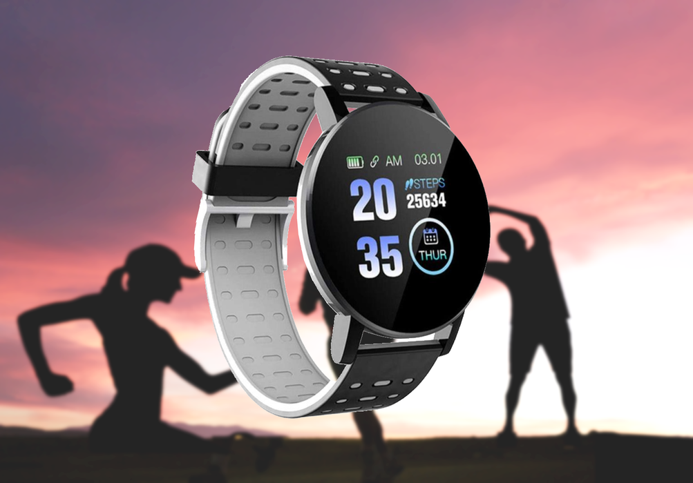 Bostin Life Bluetooth Smartwatch Blood Pressure Monitor Unisex Watch And Fitness Tracker For Android