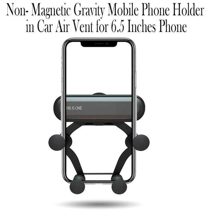 Non-Magnetic Gravity Mobile Phone Holder in Car Air Vent for 6.5 inches phones_9