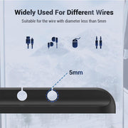 USB Wires Cable Winder Silicone Holder and Organizer Desktop Tidy Management Clips Cable Holder Organizer_2