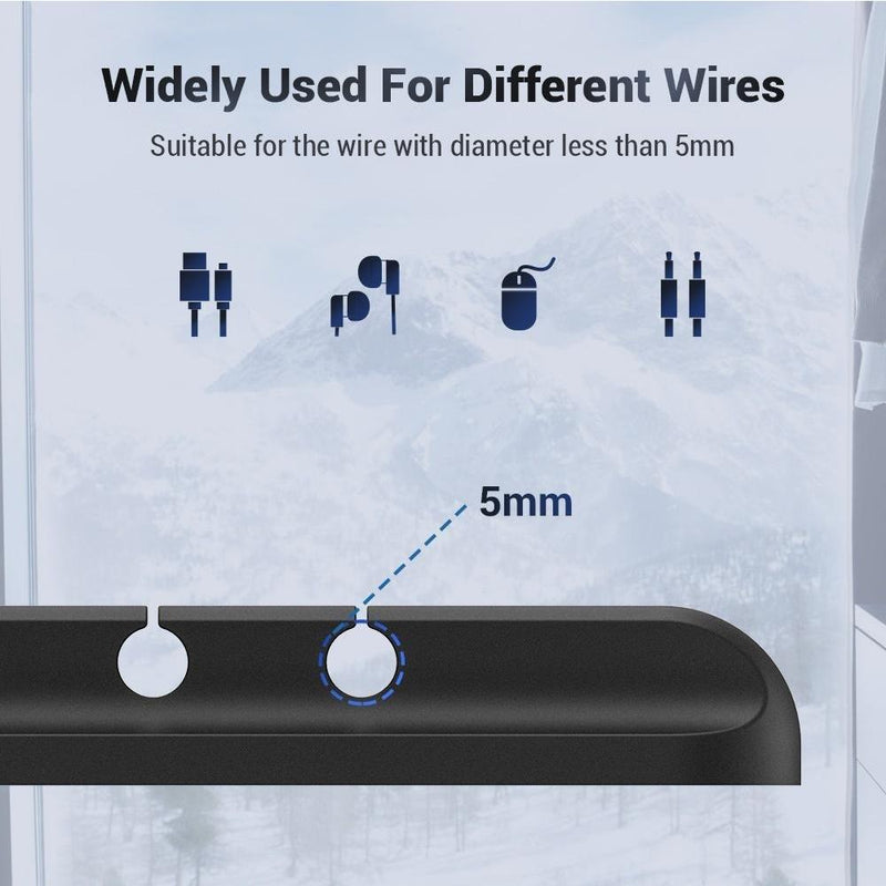USB Wires Cable Winder Silicone Holder and Organizer Desktop Tidy Management Clips Cable Holder Organizer_2