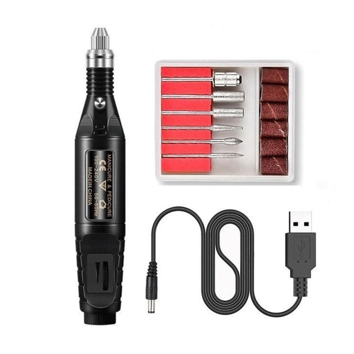 1 Set Professional Electric Nail Manicure Pedicure Drill Set Machine for Ceramic Gel Nail Drill Equipment Tools_11
