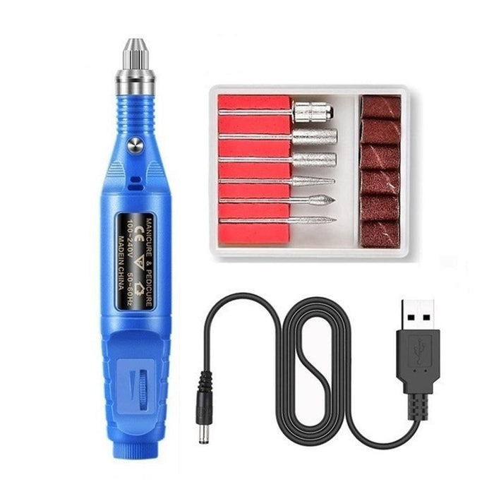 1 Set Professional Electric Nail Manicure Pedicure Drill Set Machine for Ceramic Gel Nail Drill Equipment Tools_12