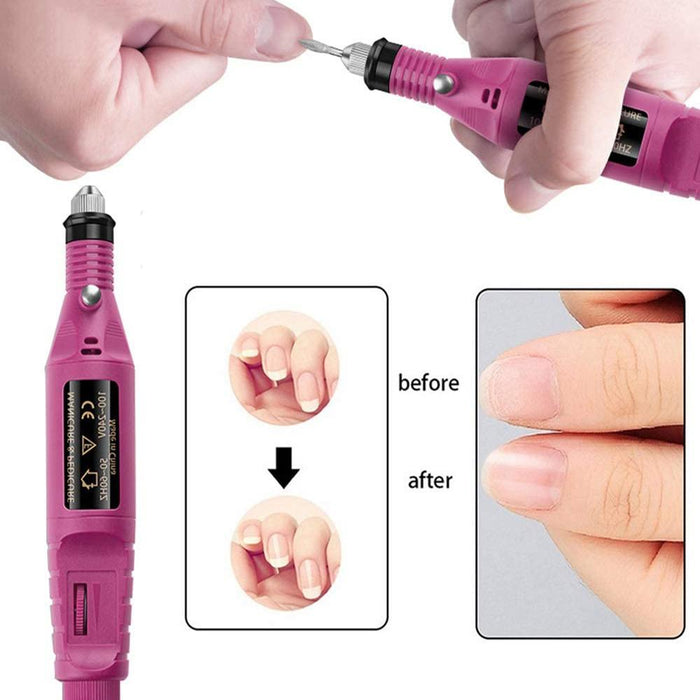 1 Set Professional Electric Nail Manicure Pedicure Drill Set Machine for Ceramic Gel Nail Drill Equipment Tools_8