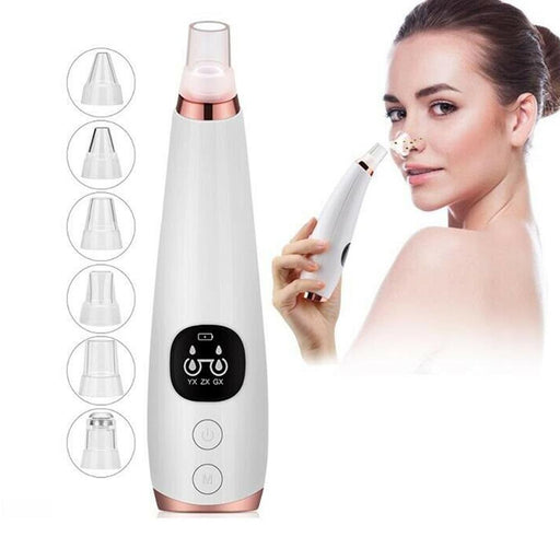 6 Nozzle Electric Acne Pimple Blackhead Remover Pore Deep Cleaner for Face and Nose Vacuum Suction Machine Facial Beauty_0