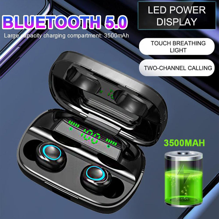 Wireless Waterproof Bluetooth 5.0 Earphones with 3500mAh Charging Box and Mic Sports Earbuds Headsets_5
