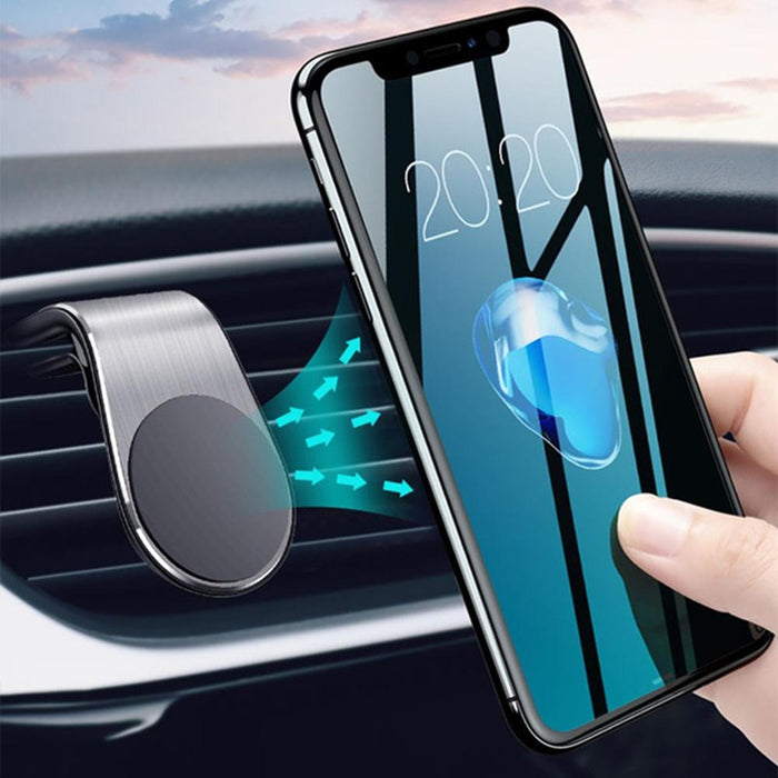 360 Degree Rotating Magnetic Car Phone Holder Stand for Xiaomi Redmi Note 5a Mi Note 8 Metal Air Vent Clip Type Magnetic Holder in-Car GPS Mount Holder_1