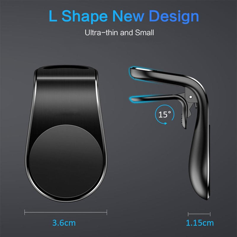 360 Degree Rotating Magnetic Car Phone Holder Stand for Xiaomi Redmi Note 5a Mi Note 8 Metal Air Vent Clip Type Magnetic Holder in-Car GPS Mount Holder_6