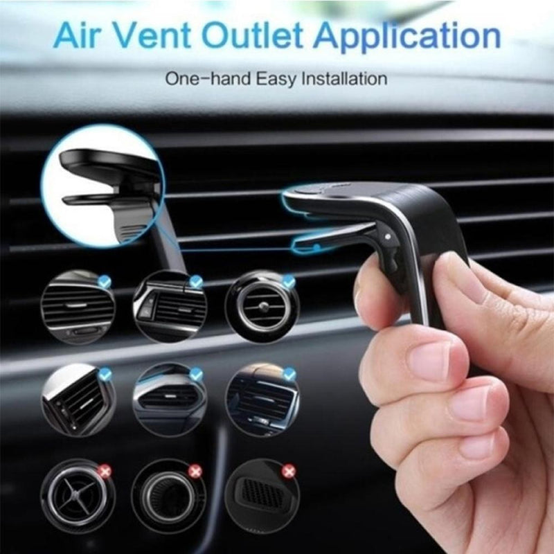 360 Degree Rotating Magnetic Car Phone Holder Stand for Xiaomi Redmi Note 5a Mi Note 8 Metal Air Vent Clip Type Magnetic Holder in-Car GPS Mount Holder_8