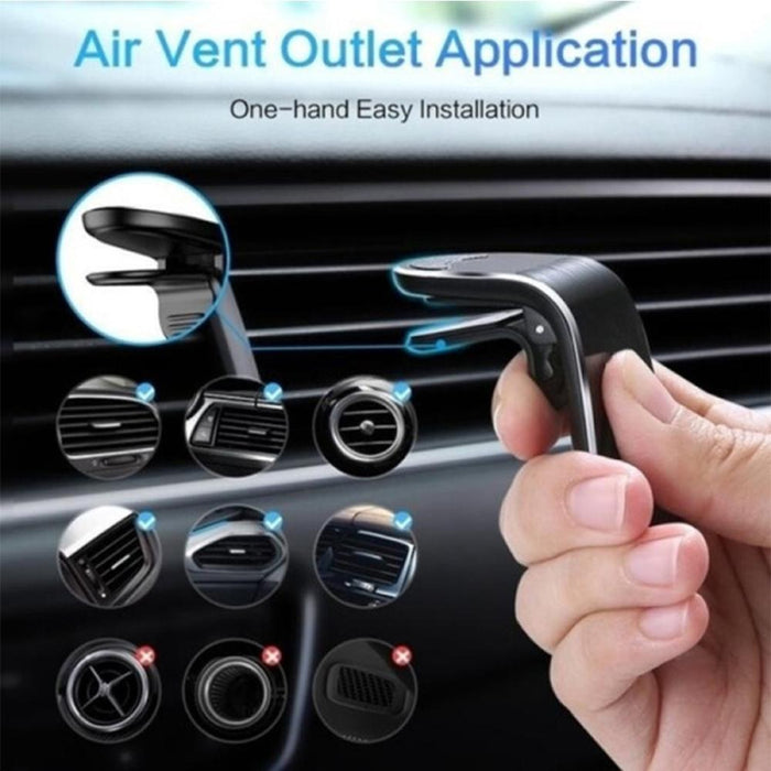 360 Degree Rotating Magnetic Car Phone Holder Stand for Xiaomi Redmi Note 5a Mi Note 8 Metal Air Vent Clip Type Magnetic Holder in-Car GPS Mount Holder_8