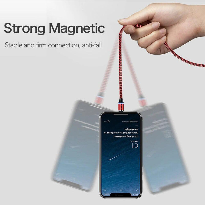 3-in-1 Fast Charging Magnetic Cable Charger for Micro USB, Type C and for Apple Devices iPhone 12 11 Pro XS Max_8