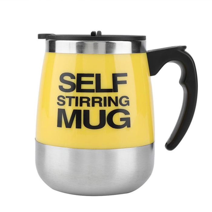 Hot and Cold Battery Operated Magnetic Stainless Steel Self Stirring Mug for Coffee, Tea and Juice_16