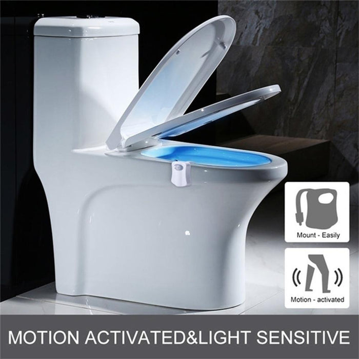 Smart Waterproof Motion Sensor Toilet Seat Night Light in 8 Colors_11