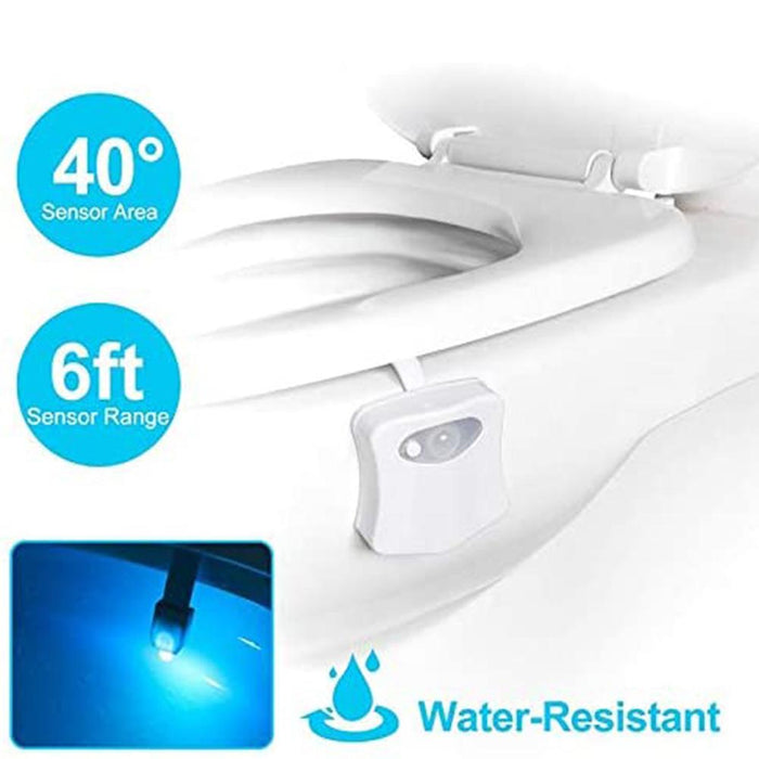 Smart Waterproof Motion Sensor Toilet Seat Night Light in 8 Colors_6