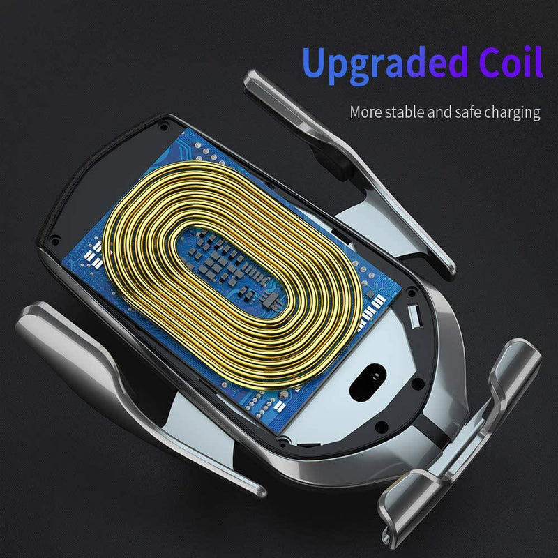 Infrared Sensor Wireless Car Charger for QI Devices and Car Phone Holder Air Vent Clip Type_12