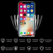 Infrared Sensor Wireless Car Charger for QI Devices and Car Phone Holder Air Vent Clip Type_3