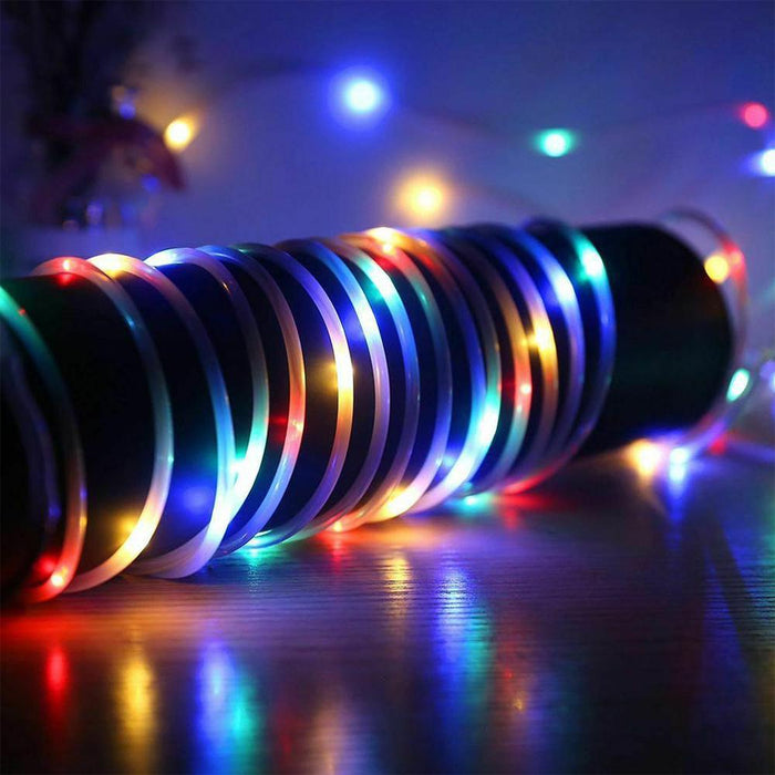 Remote Controlled 8- Function USB Interface PVC Tube String Lights in White, Warm Yellow and Multi-Color_3