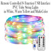 Remote Controlled 8- Function USB Interface PVC Tube String Lights in White, Warm Yellow and Multi-Color_12