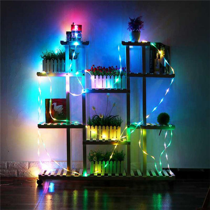 Remote Controlled 8- Function USB Interface PVC Tube String Lights in White, Warm Yellow and Multi-Color_4