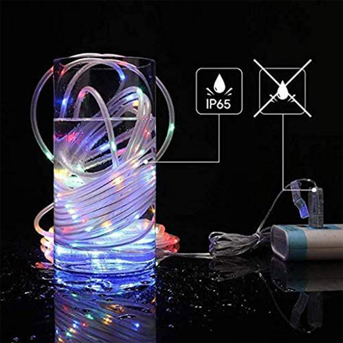 Remote Controlled 8- Function USB Interface PVC Tube String Lights in White, Warm Yellow and Multi-Color_7