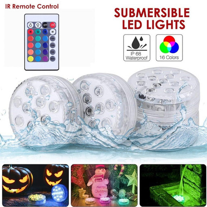10/13 Lights Remote Controlled LED Diving Light with Magnetic Suction Cup for Fish Tank and Swimming Pool_13