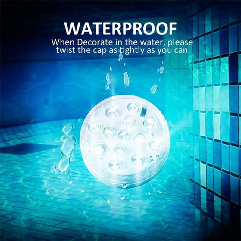 10/13 Lights Remote Controlled LED Diving Light with Magnetic Suction Cup for Fish Tank and Swimming Pool_15