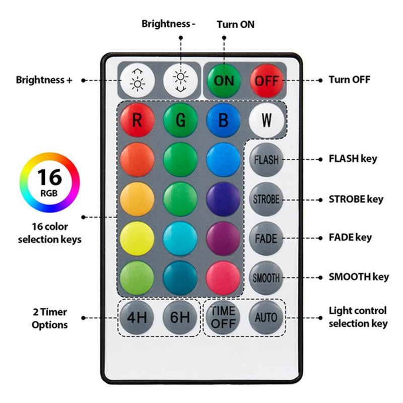 10/13 Lights Remote Controlled LED Diving Light with Magnetic Suction Cup for Fish Tank and Swimming Pool_3