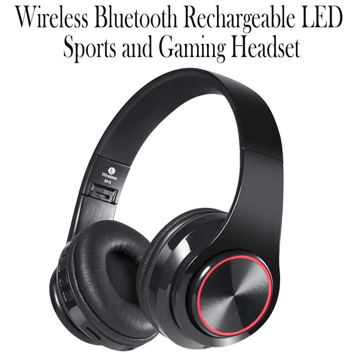 Wireless Bluetooth Rechargeable LED Sports and Gaming Headset_18